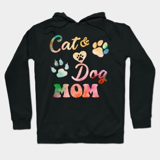 Cat And Dog Mom Hoodie